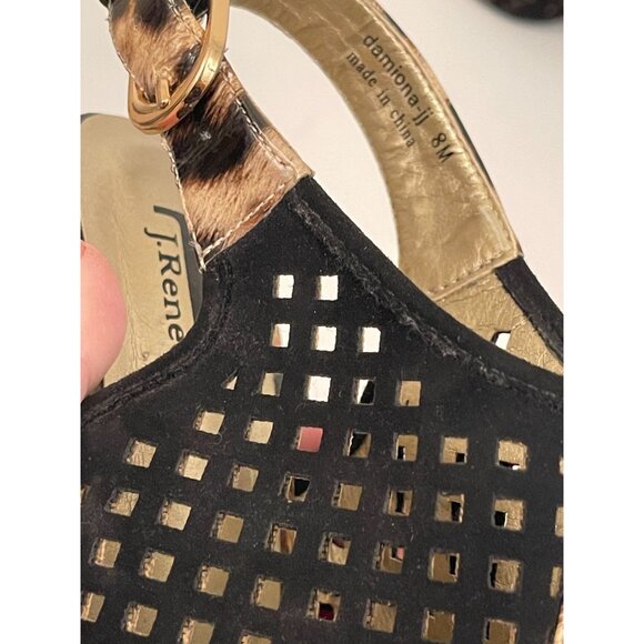 J. Renee Damiona-jj Women's 8 Animal Print Mesh Cap-Toe Slingback Pointed Heels - Picture 10 of 10